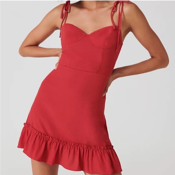 Aritzia Ruffle Mini Dress - Picture 1 of 4